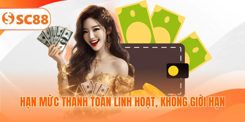 Hạn mức thanh toán linh hoạt, không giới hạn